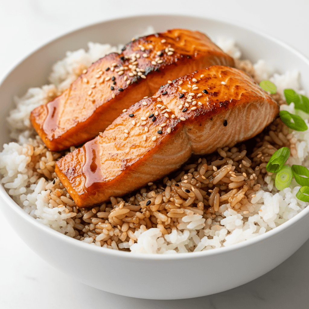Salmon Teriyaki Rice Bowls